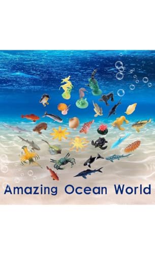 Image of Small Kids Sea & Wild Animal Toys Sets for Fun, Educational, Spark Imagination and Learning (Multi Choice Sets) (Ocean & SEA Animals) 37pcs