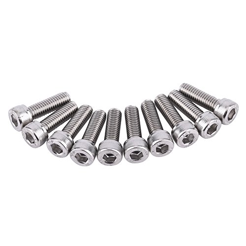 Naroote Surtido de Tuercas de Tornillos con Cabeza Hexagonal de Acero Inoxidable, 160 Uds., para Uso Industrial y Doméstico, Material 304 Duradero y Resistente a la Corrosión (Cabeza tapada con