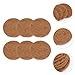 Mipcase 6pcs Brown Mat Cage Liners for Small Animals Bird Nesting Pads Natural Pigeon Nesting Pads Parrot Breeding Mats