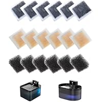 Juego de 18 filtros de fuente de gato completo: 6 resina + 6