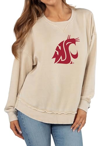 Sudadera Campus Chicka-d ajuste estándar mujer color avena de tacto ultrasuave