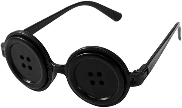 Button Eyes Glasses Anime Movie Merchandise Cosplay Halloween Costume Accessories Stuff Gifts