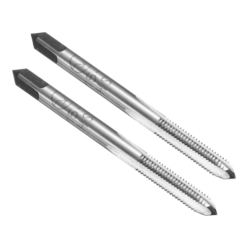 Image of sourcing map 2pcs Hand Bottom Tap M5 x 0.8 H2 Metric Thread Bottoming Style Threading Taps High Speed Steel HSS6542 Straight Flutes Screw Tapping Tool