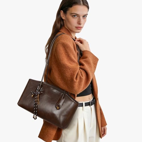 Brown Vintage Leather Shoulder Bag