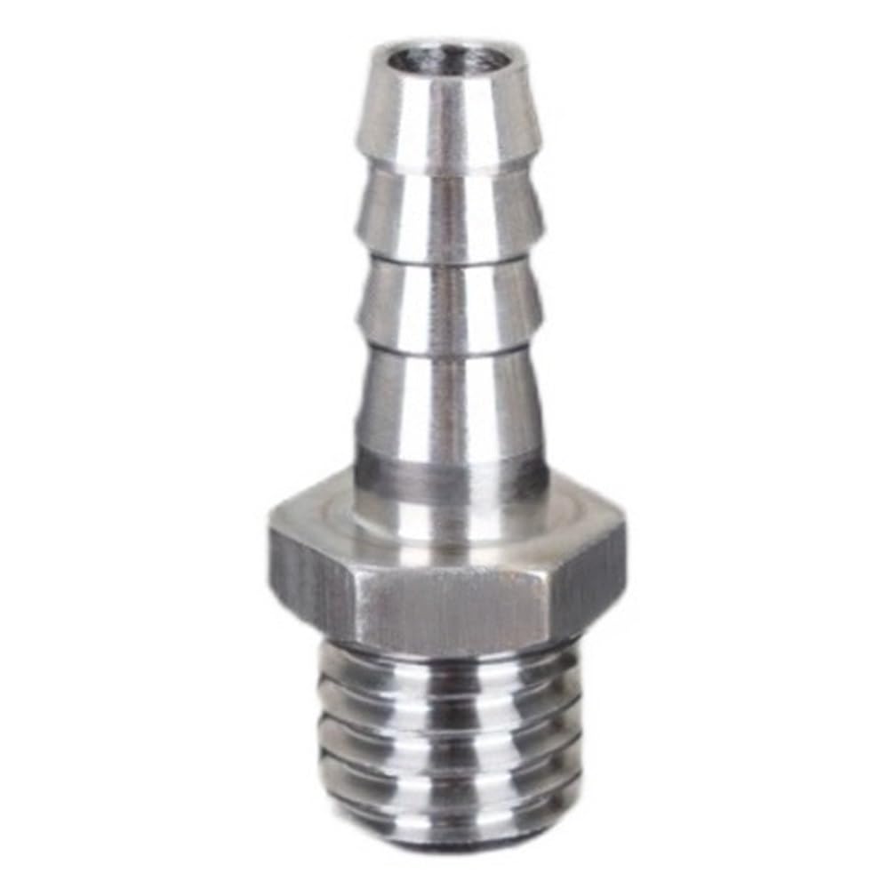 304 Stainless Steel Barbed Fitting, 304 Stainless Steel Barbed Fitting Pagoda Connector Hose Barb Metric Thread Multiple Sizes(8MM*M12X1.5)