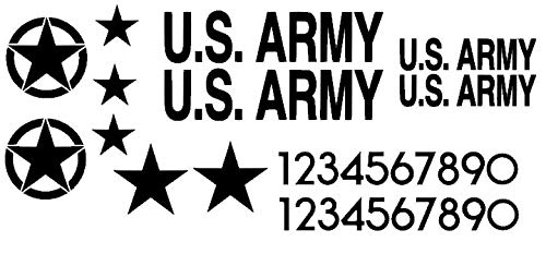 Generic RC Panzer 1/16 Decals in nero adesivo USA