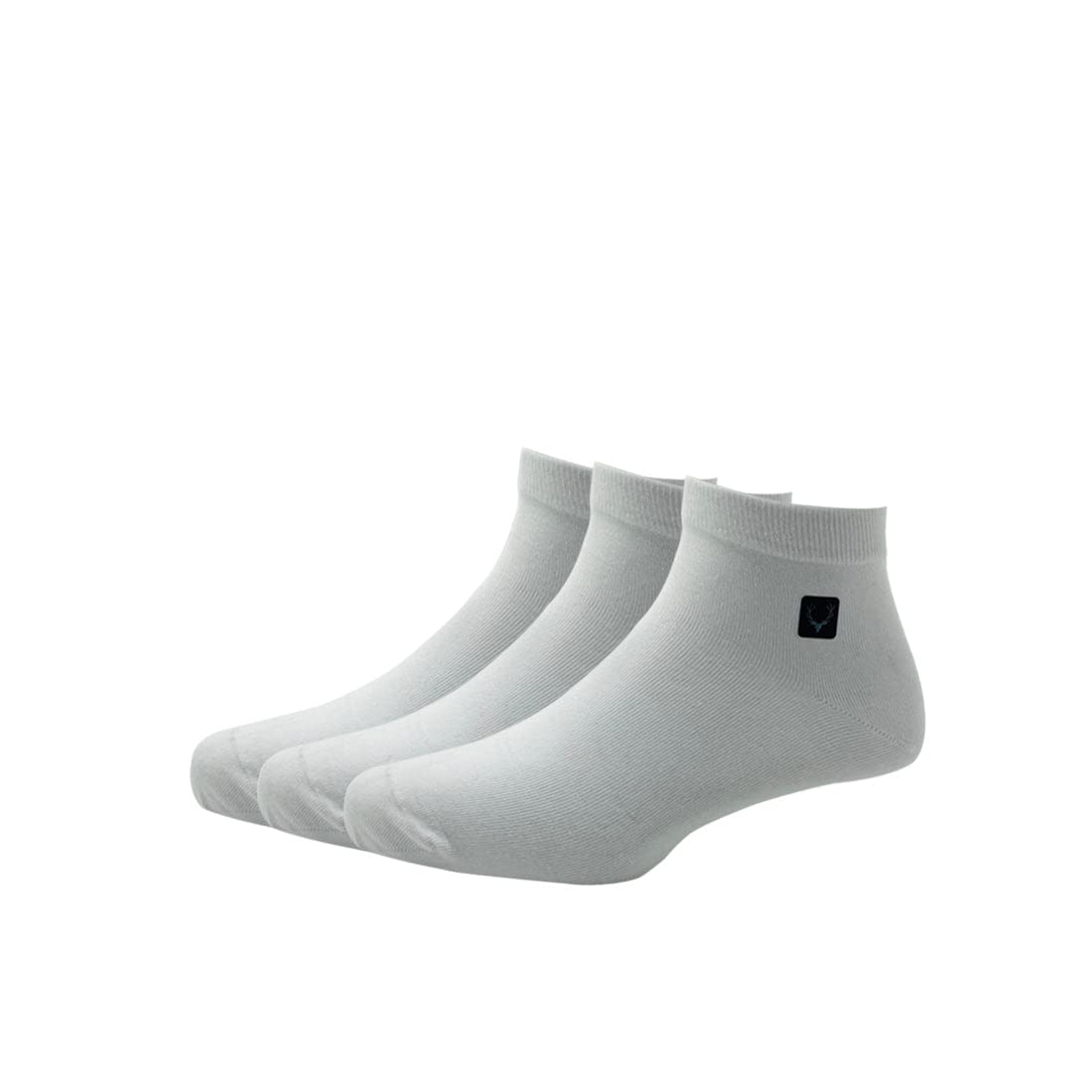 allen solly Men'S Cotton Ankle Length Socks (Pack Of 3) - White-picture-47