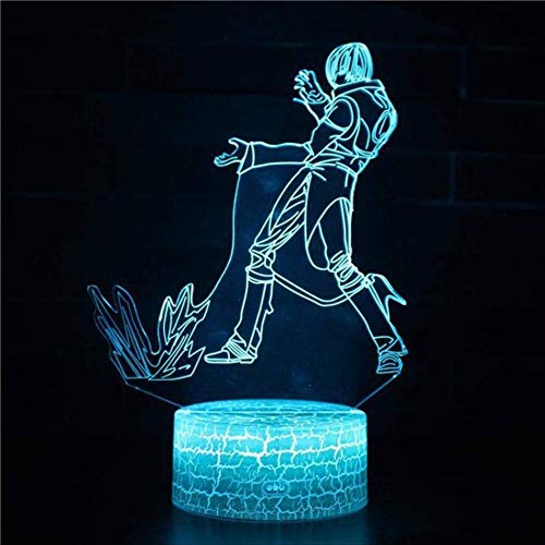 Preisvergleich Produktbild 3D Nachtlicht Weihnachtsdekoration Geschenk Für Babyzimmerleuchten Großhandel Tischlampe Für Schlafzimmer White Base Schöne 7 Farbwechsel Schreibtischlampe Touch Switch 7 Farbwechsel