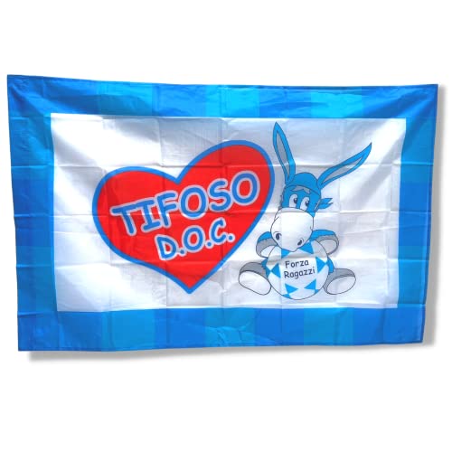 Bandera Nápoles Fuerza Niños Fans Doc – 90 x 140 cm – Bandera con trabilla para barra