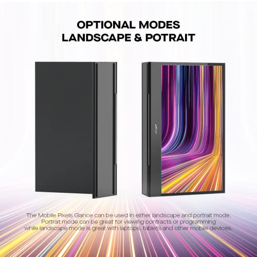 Image of MP Glance Monitor with 2-in-1 USB Cable, Mobile Pixels Portable Laptop Monitor, Travel Monitor 16 inch 1080P FHD HDMI USB Type C Monitor, Built-in Dual Speakers