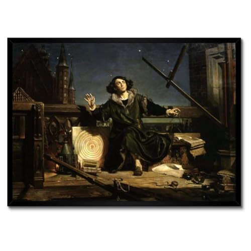 Poster Copernic cadre blanc 70x50 cm Conversation N° H7807M