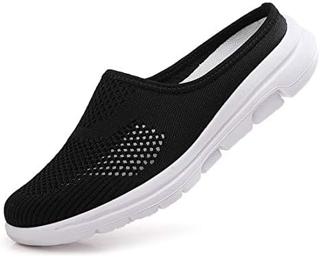 Amazon.com | BIFINI Womens Backless Sneakers Mesh Slip-on Mule Shoes ...