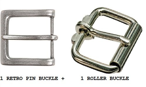 Men's Genuine Leather Belt 1.75" Wide Snap Off 4mm Thick 2 Buckle2