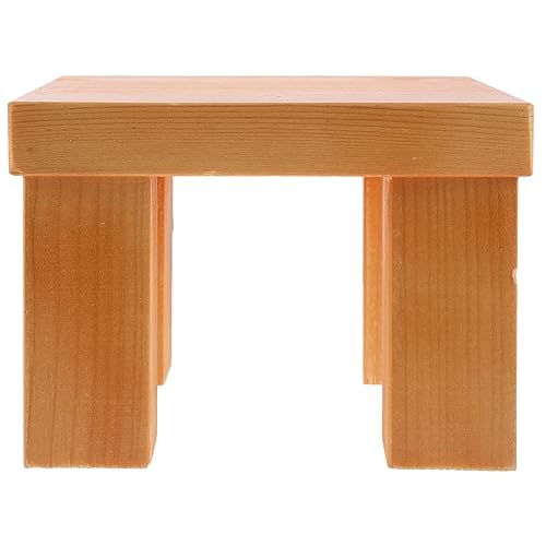 1Pc Mini Piccola Di Legno Riser Per La Decorazione Sgabello In Per La Panca In Pianta Decorativo Quadrato Angolo