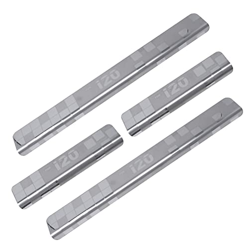 Image of Galio Car Footsteps Scuff Plate Sill Guard Stainless Steel (After-Market) Compatible with i20 (2020 /21)