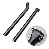 ♥ Tubo de asiento de bicicleta de fibra de carbono completo, aceite de fibra de carbono 3K con recubrimiento brillante atmósfera de alta gama.