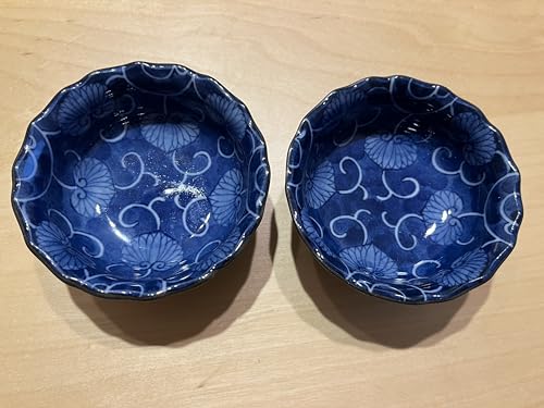 North American Trading 2 Pieces Porcelain Soy Sauce Dishes/Bowl, Made in Japan