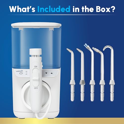 Image of Waterpik Promax Water Flosser with SmartAdvance Mode for Daily Gum Health and Cleaning Teeth, Braces, Implants, ADA Accepted, Small Quiet Design, Electric Flosser with 10 Settings, 5 Tips, WF-23