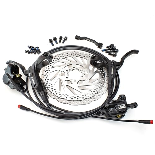 Freins à disque hydrauliques Clarks HD-M3000 vélo électrique kit noir avec rotors 180 160 mm