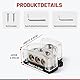 RED WOLF Stromverteilerblock 3-Wege Power Distribution Block für Kfz Boot Audio Stereo Verstärker Verteilerblock 1 In 3 Out Block Splitter