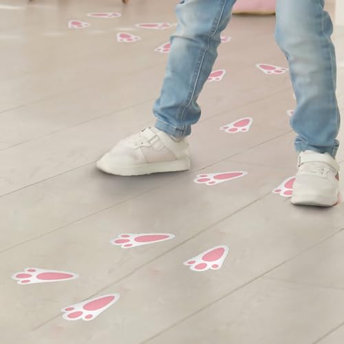 Adesivos de Páscoa Patinhas de Coelhinho Caça aos Ovos 34un