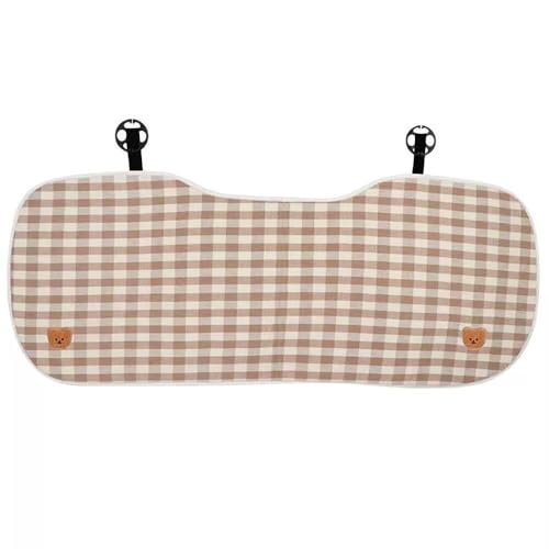 Yucahype 車用 シートカバーセット 単品 2点/3点/4点/7点セット カー用品 通気性 かわいい 滑り止め 座席シート 前座席用 後部座席用(単品3 カーキ)