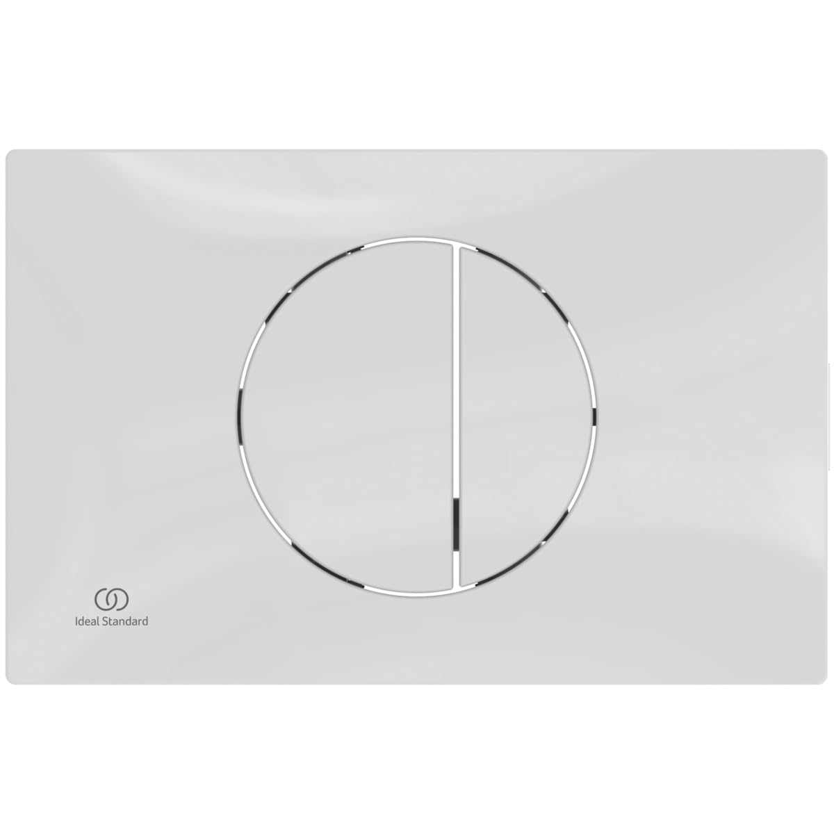 Ideal Standard - OLEAS M5, Piastra di comando meccanica WC, Placca di azionamento per cassette di risciacquo doppio scarico, Bianco