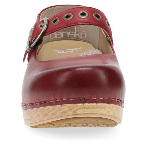 Image of Dansko XP 2.0 Mary Jane Clogs for Women - Slip-Resistant Leather Shoes with Arch Support, Removable Footbed, and Adjustable Strap - Ideal for Teachers & Service Professionals
