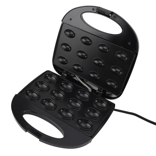 GOWENIC Walnut Cookie Maker, 12 Pieces Electric Walnut Cake Maker, Double Sided Heating Nonstick Mini Nut Waffle Maker Machine