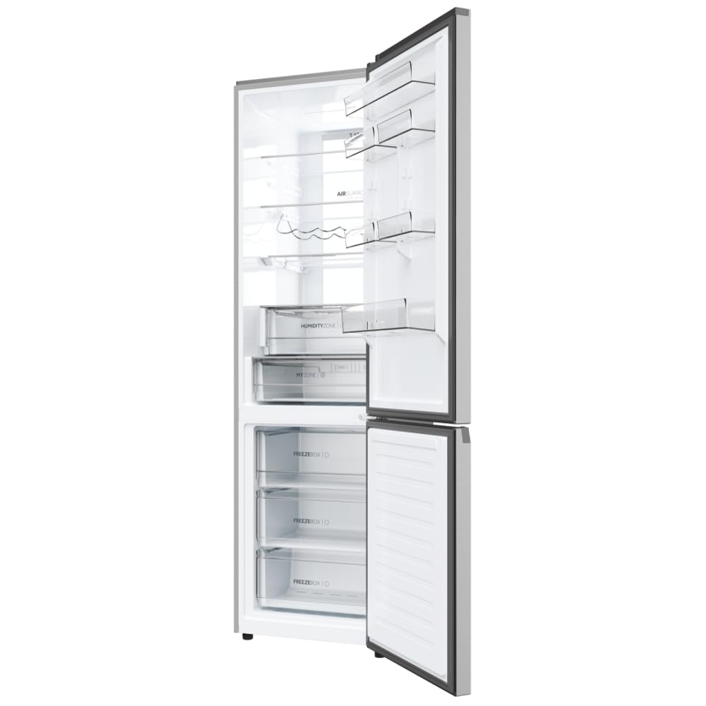 Haier HDPW7620AANPK - Frigorifero combinato, 409 Litri, No Frost, Inox, Classe energetica A