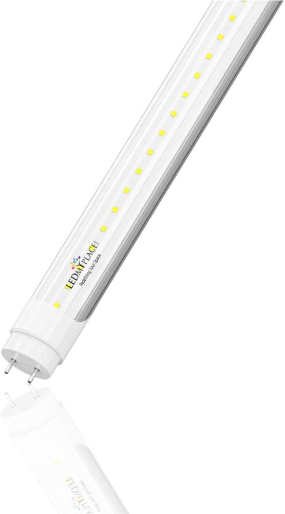 LEDMyplace T8 4ft LED Tube/Bulb - 22W 3080 Lumens 5000K Clear Single End Power - Ballast Bypass (Pack-1)