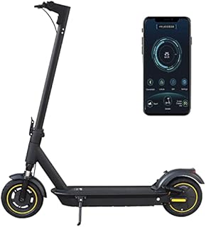 AOVOPRO Electric Scooter, 45km Long Range, Foldable E-Scooter with Dual Suspension Confortable and Safe Riding, Black