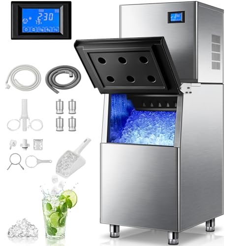FOHERE Commercial Ice Maker Machine 400LBS/24H