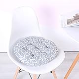 Material: poliéster + algodón, estas almohadillas de asiento antifatiga le permiten asegurar firmemente su cojín en cualquier asiento.