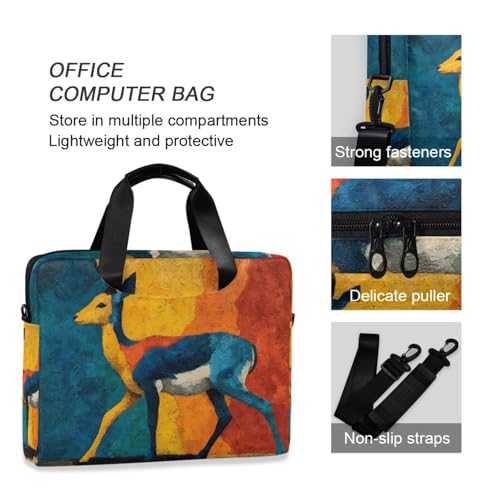 Bolso para laptop con diseño ciervo colorido miniatura 6