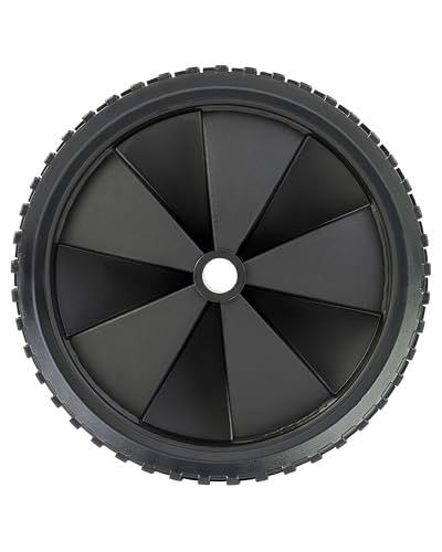 Dörner + Helmer PVC-Rad, 150mm x 30mm, 25kg Tragkraft, 32mm Nabe, Kunststofffelge, Stollenprofil, Gleitlager, Leicht – Bild 5