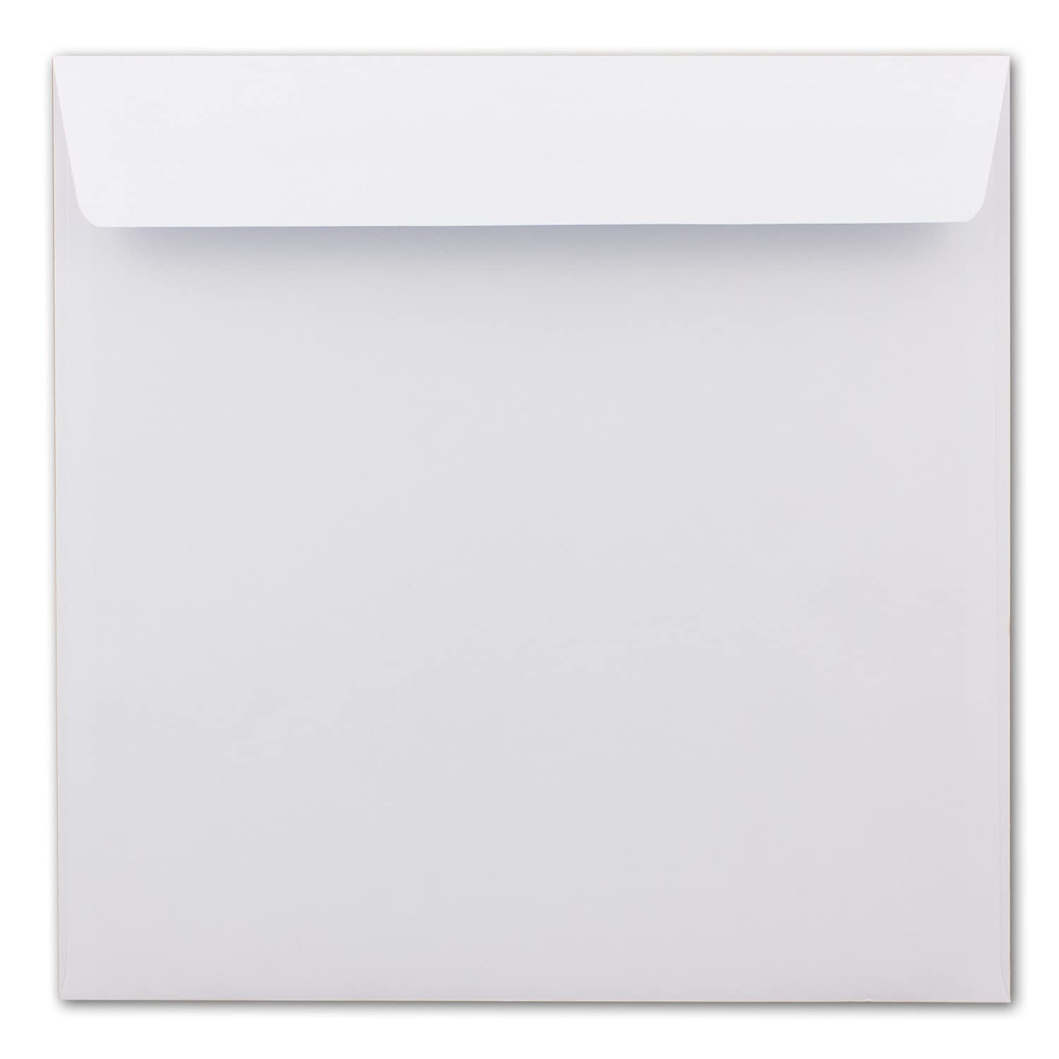 Square Envelopes, 220 mm, White, with Print Inside 75 Stück Weiß mit grauem Innendruck, White with grey interior print, 75 pieces - Image 2