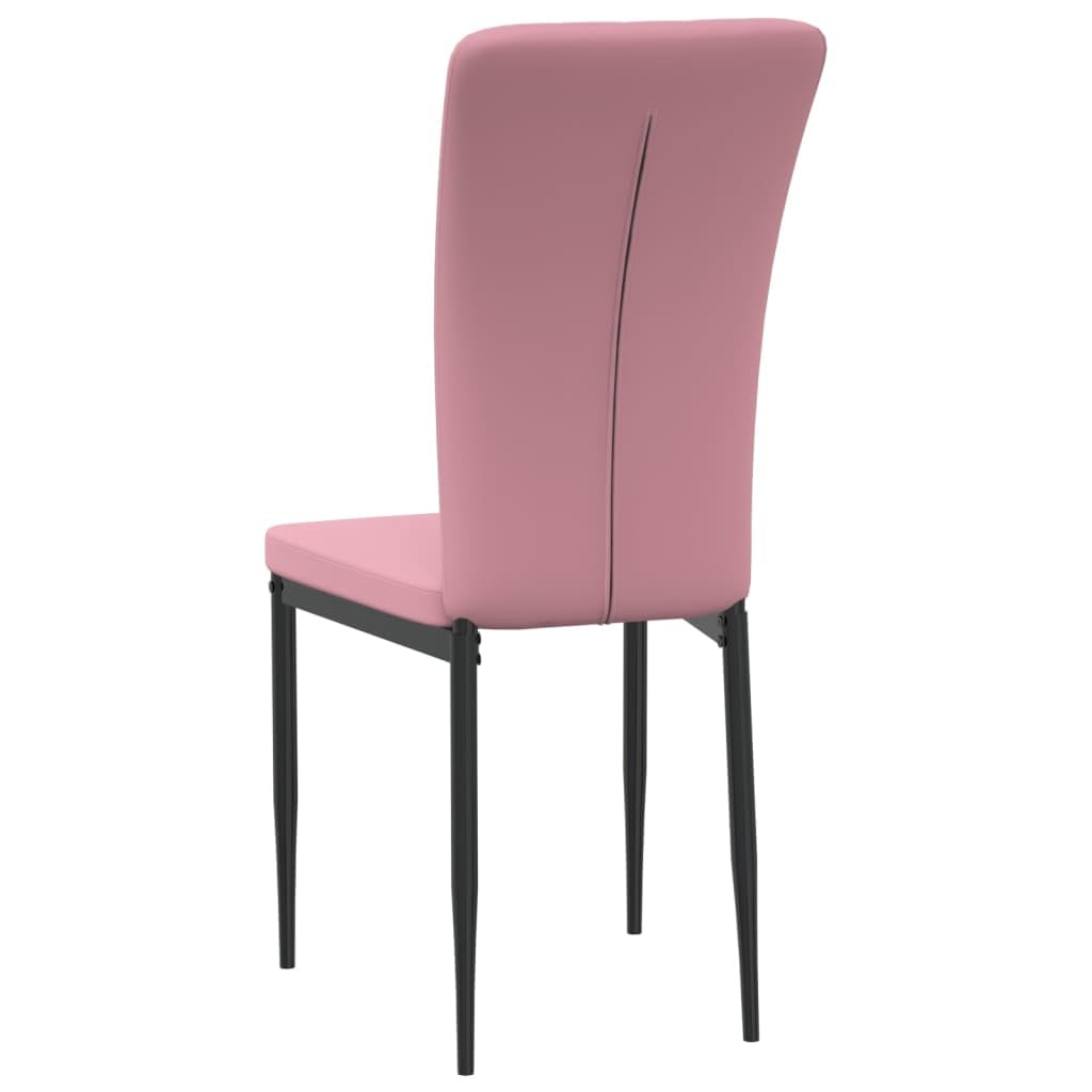 Sedie da pranzo 2 pezzi con rivestimento in velluto, imbottitura e schienale - Sedie per tavolo da cucina dal design elegante e robusto telaio in ferro