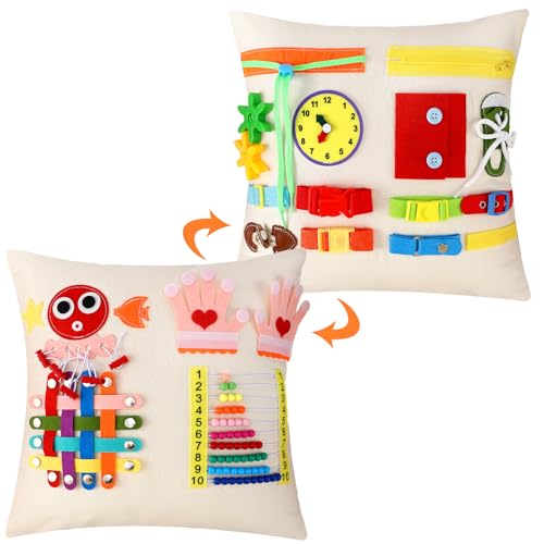 Smoothnovelty Dementia Fidget Toys for Elderly Fidget Pillow Cover for Adults Dementia Products for Elderly Calming & Comforting Activities Sensory Toys Christmas Gifts for Autistic