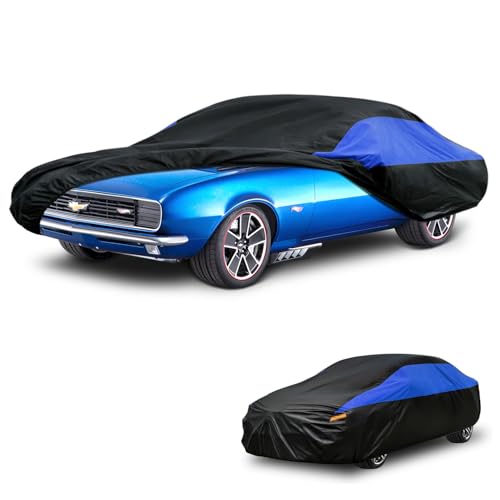 Image of GUNHYI Chevrolet Car Cover Custom Fit Chevrolet Chevy Chevelle Waterproof All Weather, Lightweight Full Exterior Cover for Automobiles Outdoor Sun UV Rain Dust Snow Wind Protection.