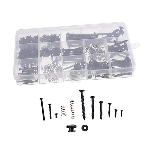 ifundom ギター修理用ネックプレート取り付けネジキット 点 耐久性素材製 楽器アクセサリー交換用 初心者向けエレキギター対応