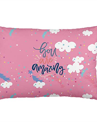 PattyCandy Pink Girly Unicorn with Rainbows Short Sleeve Dress2