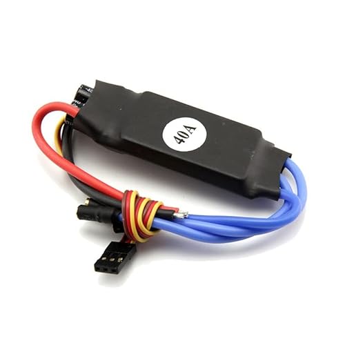 XXD HW 30A 30A 40A ESCブラシレスモータースピードコントローラー、T-REX 450 V2ヘリコプターF450 NIクアッドコプタードローンとボートと互換性のあるRCモデル用のBECを使用して(40A)