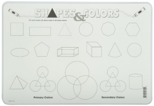 Painless Learning Shapes and Colors Placemat Large