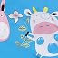Canvas Farm Animals on Blue