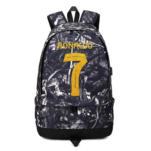 Sac à dos football numéro 7 avec sac de stockage extérieur et filet