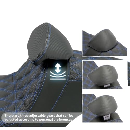 Asiento de motocicleta con respaldo de pasajero para Electra Road King 2009-2023 5
