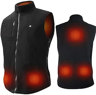 ARRIS Heated Vest for Men Size Adjustable Electric Heating Body Warm Gilet 7.4V Battery Powered for Winter Use