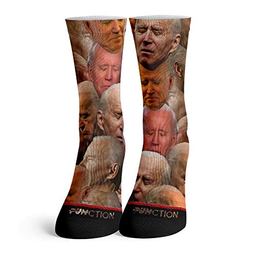 Function - Joe Biden Sleeping Collage Funny Fashion Socks Democrat President Kamala Harris Interview...