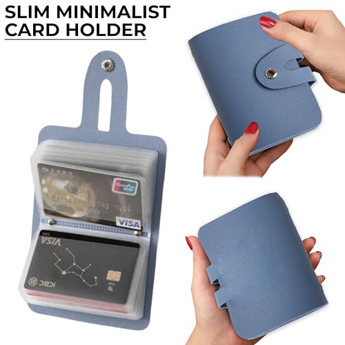 Image of Kraptick Cardholder Wallet for Men & Women - Slim, PU Leather, Minimalist Credit /Debit Card Case, Smart Business & Travel Card Organizer, Secure ATM Holder, Compact Pocket Wallet